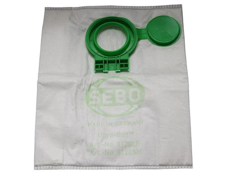 Genuine SEBO D-Series Ultra Filter Bags for Airbelt D Canister Vacuums - 8 Pack - 8120AM - Avon Vacuums