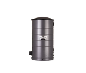 VacuMaid SR38 central vacuum power unit — complete unit with closed dirt canister