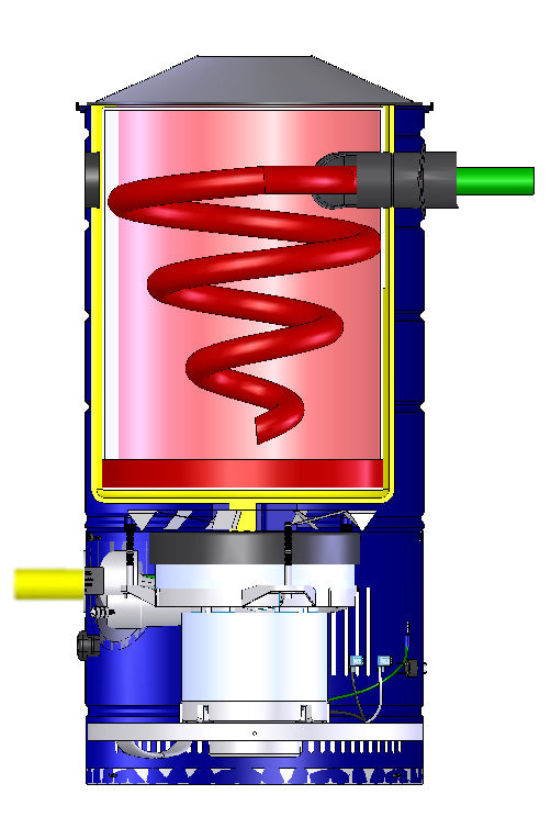 CS66 Disposable HEPA bag 3000 hour Power Unit with 6.6” By-Pass - Avon Vacuums