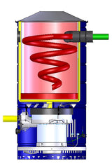 CS66 Disposable HEPA bag 3000 hour Power Unit with 6.6” By-Pass - Avon Vacuums