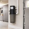 Titan TCS-8575 central vacuum installed in a spacious residential garage