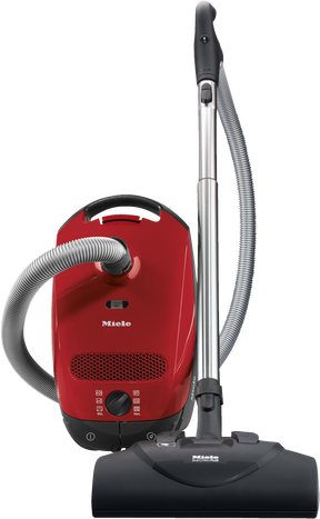 Miele Classic C1 Home Care PowerLine canister vacuum in Mango red