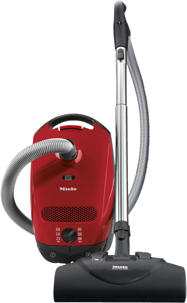 Miele Classic C1 Home Care PowerLine canister vacuum in Mango red